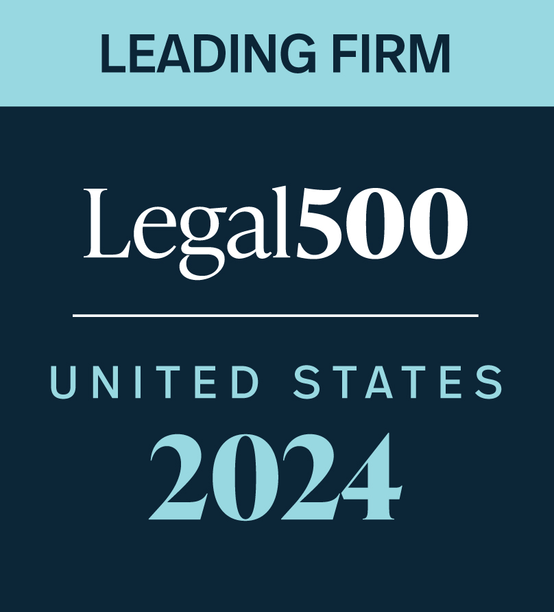 The Legal 500 United States Leading Firm 2024 logo / badge