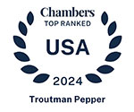 Top Ranked in USA Chambers 2024 Troutman Pepper badge/logo